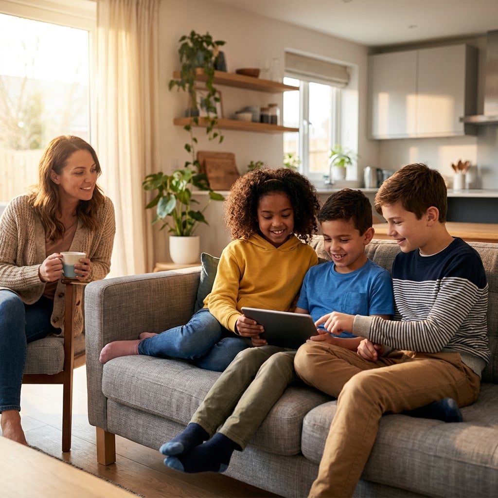 Family learning digital safety together