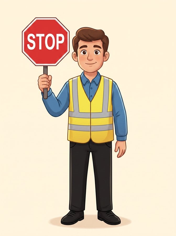 The crossing guard