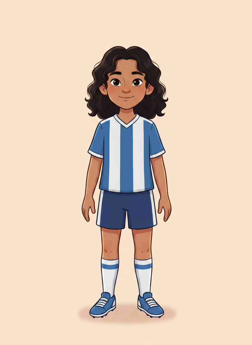 Soccer Star - the child in the chat