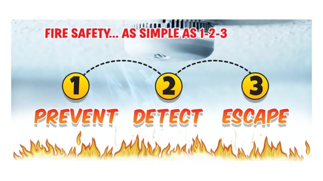 A frame from Fire Safety