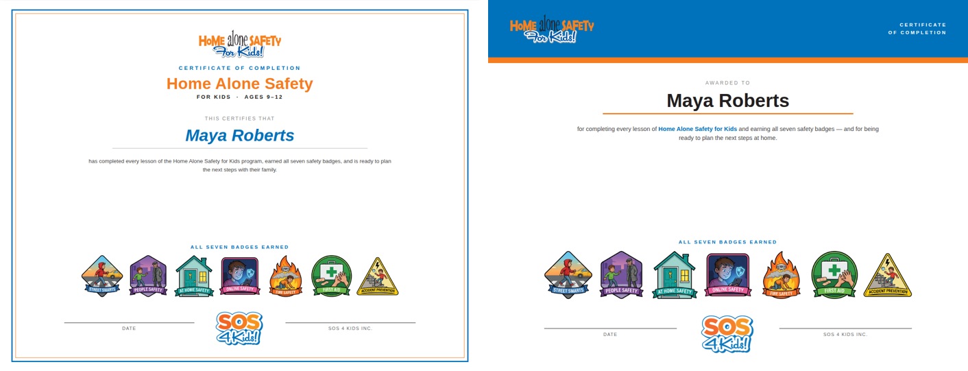 Two certificate directions